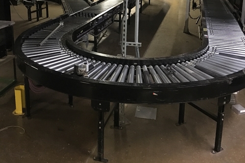 used lineshaft conveyor curve